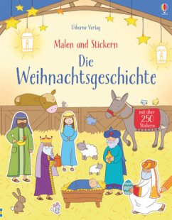 Cover Malen und Stickern: Die Weihnachtsgeschichte