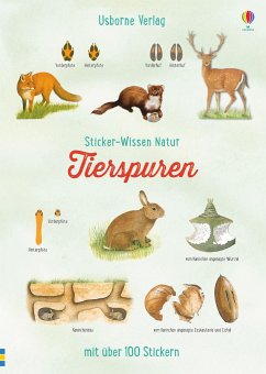 Sticker-Wissen Natur: Tierspuren - Leutscher, Alfred