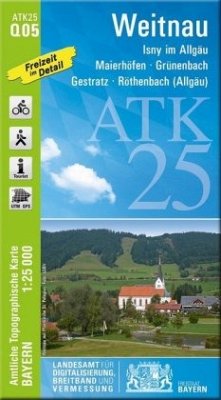 Cover Amtliche Topographische Karte Bayern Weitnau