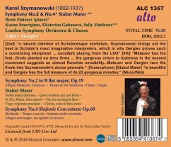 Sinfonien 2 & 4,Stabat Mater - Matsuev/Smoriginas/Matthews/Gergiev/Lso & Chorus