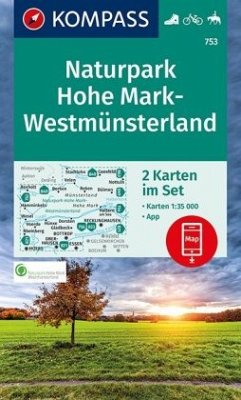 KOMPASS Wanderkarte Naturpark Hohe Mark-Westmünsterland