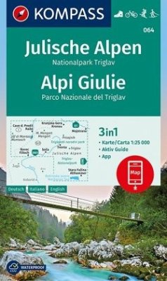 Cover KOMPASS Wanderkarte Julische Alpen, Nationalpark Triglav, Alpi Giulie