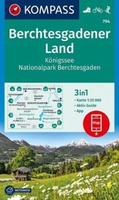 KOMPASS Wanderkarte Berchtesgadener Land, Königssee, Nationalpark Berchtesgaden