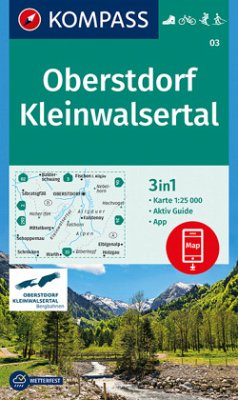 KOMPASS Wanderkarte Oberstdorf, Kleinwalsertal