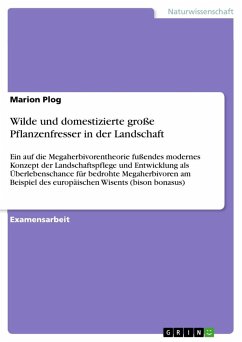 Wilde und domestizierte große Pflanzenfresser in der Landschaft - Plog, Marion