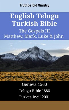 Cover English Telugu Turkish Bible - The Gospels III - Matthew, Mark, Luke & John (eBook, ePUB)