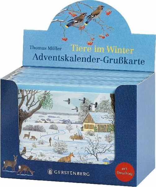 VE Tiere im Winter Adventskalender-Grußkarten 20 Ex. VE Tiere im Winter Adventskalender-Grußkarten 20 Ex.