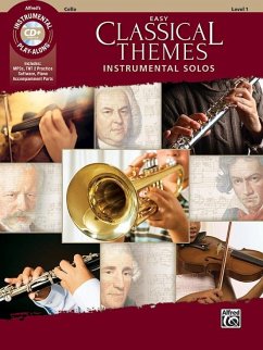 Easy Classical Themes Instrumental Solos for Strings: Cello, Book & CD