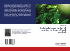 Statistical physics studies of sorption isotherm of food product