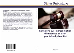 Réflexions sur la présomption d'innocence en droit procédural pénal marocain - Trena, Hicham