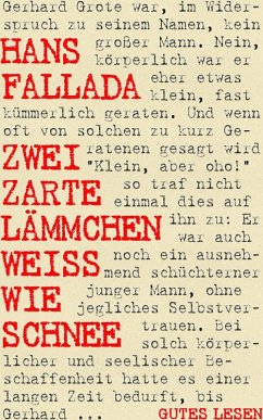 Zwei zarte Lämmchen weiß wie Schnee (eBook, ePUB) - Fallada, Hans