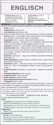 Cover Leporello: Englisch - Interpunktion, Lexikologie und Stilistik im Überblick