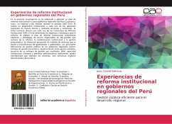 Experiencias de reforma institucional en gobiernos regionales del Perú - Coronel Salirrosas, Jesús