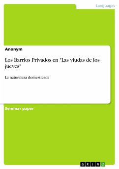 Los Barrios Privados en &quote;Las viudas de los jueves&quote; (eBook, PDF)