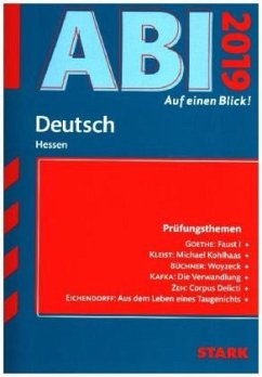 Cover Abi - auf einen Blick! Deutsch Hessen 2019