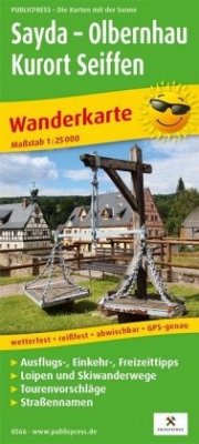 Cover PublicPress Wanderkarte Sayda, Olbernhau, Kurort Seiffen