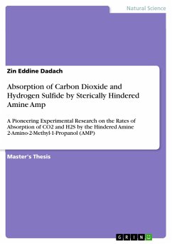 Absorption of Carbon Dioxide and Hydrogen Sulfide by Sterically Hindered Amine Amp - Dadach, Zin Eddine