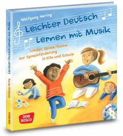 Leichter Deutsch lernen mit Musik, m. Audio-CD und Bildkarten - Hering, Wolfgang