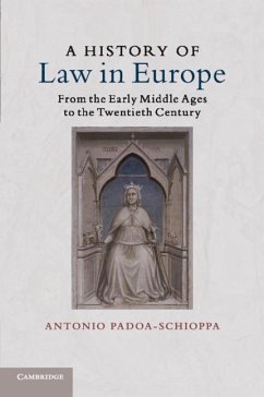 Cover A History of Law in Europe