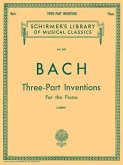 15 Three-Part Inventions: Schirmer Library of Classics Volume 851 Piano Solo