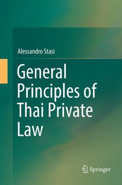 General Principles of Thai Private Law - Stasi, Alessandro