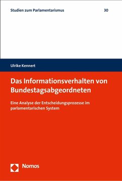 Das Informationsverhalten von Bundestagsabgeordneten (eBook, PDF) - Kennert, Ulrike
