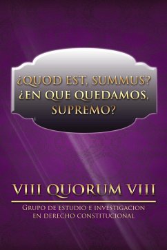 Cover ¿Quod Est, Summus? ¿En Que Quedamos, Supremo? (eBook, ePUB)