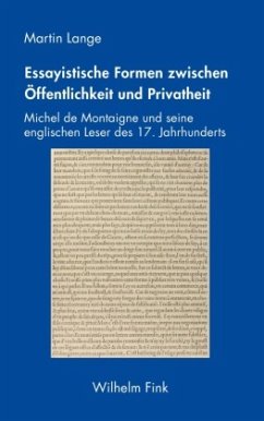 Essayistische Formen zwischen Öffentlichkeit und Privatheit - Lange, Martin