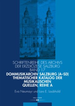 Cover Dommusikarchiv Salzburg (A-Sd). Thematischer Katalog der musikalischen Quellen, Reihe A