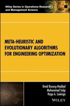 Meta-heuristic and Evolutionary Algorithms for Engineering Optimization (eBook, PDF) - Bozorg-Haddad, Omid; Solgi, Mohammad; Loáiciga, Hugo A.