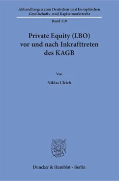 Cover Private Equity (LBO) vor und nach Inkrafttreten des KAGB.