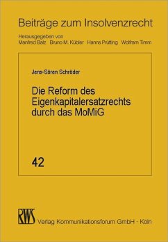 Die Reform des Eigenkapitalersatzrechts durch das MoMiG (eBook, ePUB) - Schröder, Jens-Sören