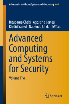 Advanced Computing and Systems for Security (eBook, PDF)