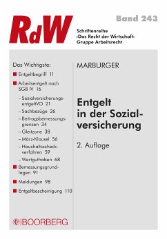 Entgelt in der Sozialversicherung (eBook, ePUB) - Marburger, Horst