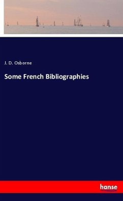 Cover Some French Bibliographies