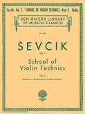 School of Violin Technics, Op. 1 - Book 2: Schirmer Library of Classics Volume 845 Violin Method
