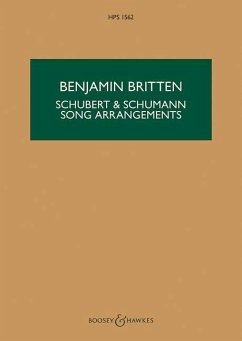 Schubert & Schumann Song Arrangements: For Chamber Orchestra