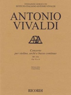 Concerto for Violin, Strings and Basso Continuo - Rv216, Op. 6 No. 4