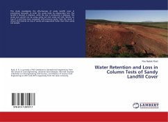 Water Retention and Loss in Column Tests of Sandy Landfill Cover
