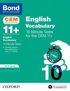 Bond 11+: CEM Vocabulary 10 Minute Tests: Ready for the 2024 exam - Jenkins, Christine; Bond 11+