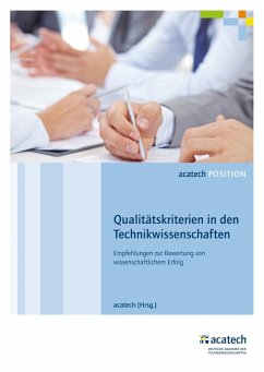 Cover Qualitätskriterien in den Technikwissenschaften (eBook, PDF)