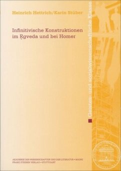 Cover Infinitivische Konstruktionen im Rgveda und bei Homer