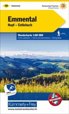 Cover Kümmerly+Frey Wanderkarte 10 Emmental 1:60.000
