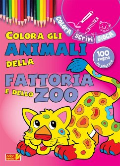 Colora gli animali della fattoria e dello zoo Cover Colora gli animali della fattoria e dello zoo