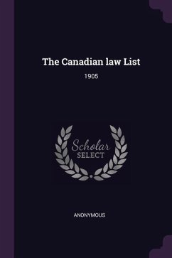 The Canadian law List The Canadian law List