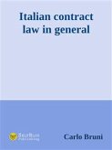 Italian Contract Law in General (eBook, ePUB)