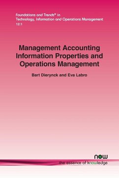 Management Accounting Information Properties and Operations Management
