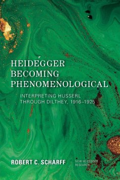 Heidegger Becoming Phenomenological - Scharff, Robert C.