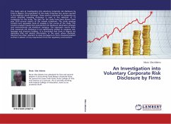An Investigation into Voluntary Corporate Risk Disclosure by Firms