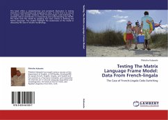 Testing The Matrix Language Frame Model: Data From French-lingala - Kabasele, Philothe